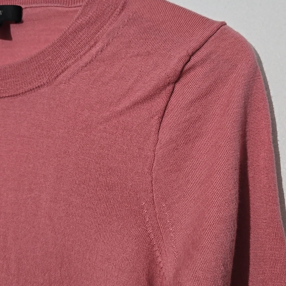 J. Crew Tippi Soft Mauve Knit Merino Wool Top Size M